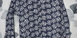 Men Casual Printed White Shirt