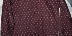 Men Casual Red Shirt