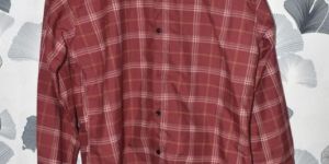 Men Red Check Shirt