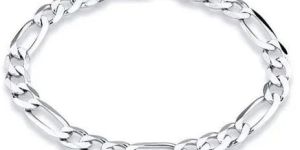 Silver Figaro Chain Bracelet
