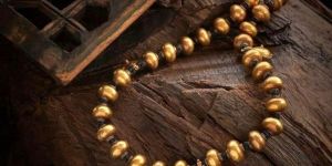 Gold Antique Beads Necklace