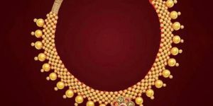 Gold Beaded Necklace