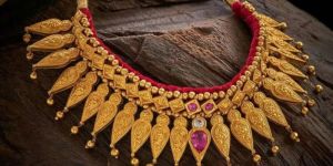 Gold Ethnic Necklace