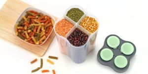 Plastic 4 Section Multipurpose Storage Container