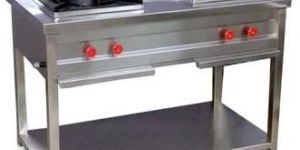 Double Burner Stainless Steel Bhatti