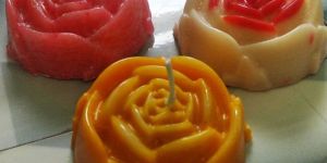 Big Rose Flower Candle