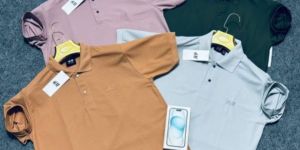 H&M SAP MATTY COLLAR T-SHIRT