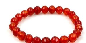Ruby Round Bead Bracelet