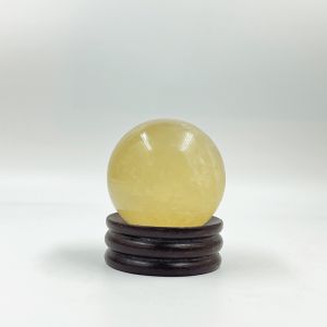 Yellow Calcite Crystal Ball