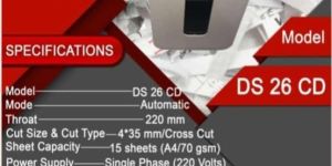 VICTOR DEPARTMENTAL PAPER SHREDDING MACHINE MODEL VICTOR DS 26 CD