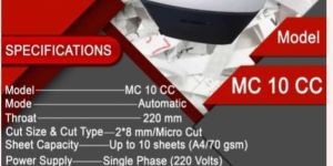VICTOR MICRO CUT PAPER SHREDDING MACHINE MODEL VICTOR MC 10C