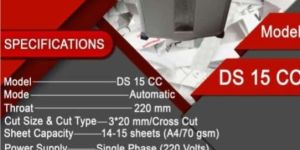 VICTOR PAPER SHREDDER MACHINE MODEL VICTOR DS 15CC