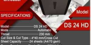 VICTOR PAPER SHREDDING MACHINE MODEL VICTOR DS 24 HD