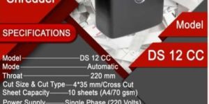 VICTOR PAPER SHREDDING MACHINE VICTOR DS 12CC