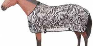 Zebra Print Polyester Fly Mesh Horse Rugs
