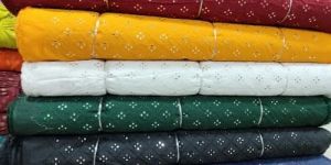 Mirror Work Embroidery Fabric