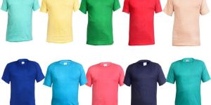 Mens Plain Cotton Round Neck T-Shirts