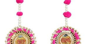 White Pink Shubh Labh Hanging