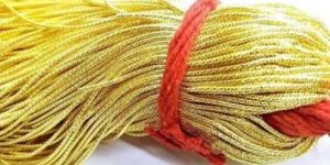 Polyester Yellow Dapka Zari Thread