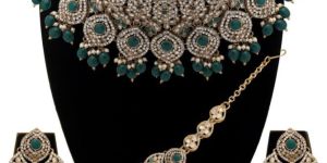 Wedding Look Blooming Oval Beauty Choker Necklaces Set