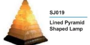 Pink Pyramid Shaped Rock Salt Lamp
