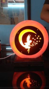 Round Shape Moon Rock Salt Lamp