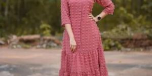 Ladies Western Georgette Designer Gown