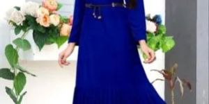 Ladies Western Velvet Gown