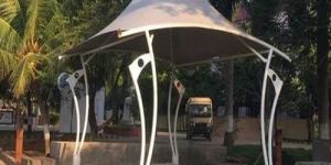 Four Angle Tensile Gazebo Structure