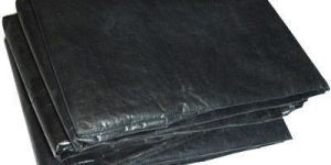 Black Plastic Tarpaulin