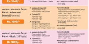 Monsoon Fever Test Package