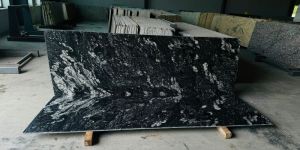 Forest Black Granite Slab