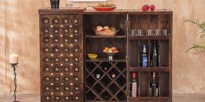 Solid Wood Brass Royal Bar Counter