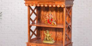 Solid Wood Home Pooja Mandir
