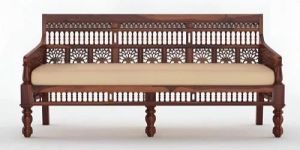 Vishwakarma Solid Wood 3 Seater Sofa Set