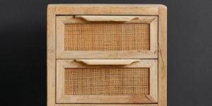 Wooden & Iron Webbed Side Table