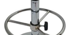 Lather and Ring Revolving Stainless Steel Bar Stool
