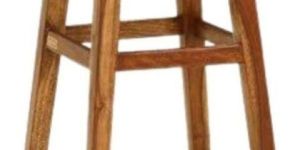 Polished Wooden Bar Stool
