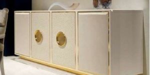 PU Polished Storage Console Table