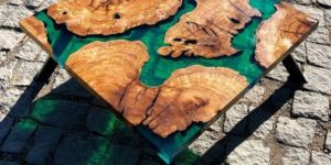 Square Epoxy Coffee Table