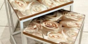 White Roses Nesting Table Set