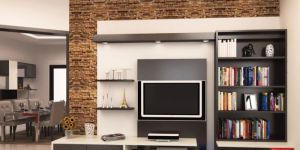 Wooden LCD Panel Unit