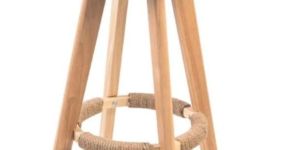 Wooden Legs High Bar Stool