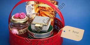 Iron Ekysa Red Hamper Basket