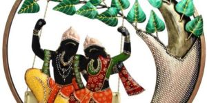 Radha Krishna in Ring Wall Art