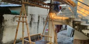 Two Seater Bamboo Swing