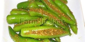 Stuffed Green Chilli Pickle