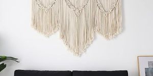 White Large Macrame Wall Hanging