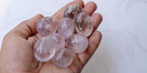 Round Rainbow Ametrine Gemstone