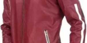 Mens Leather Biker Jacket